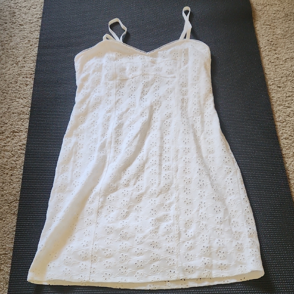 Express White Eyelet Sundress
